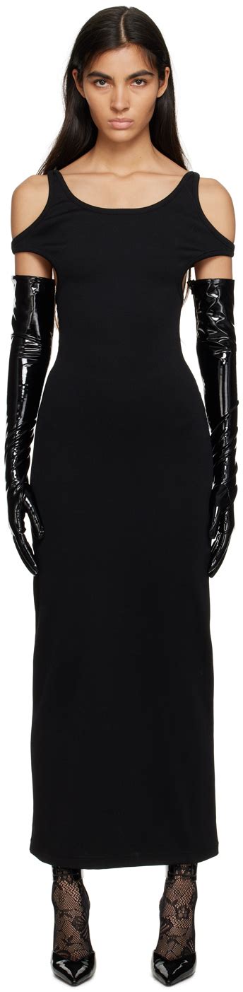 gucci black dresses for ladies|black Gucci maxi dress.